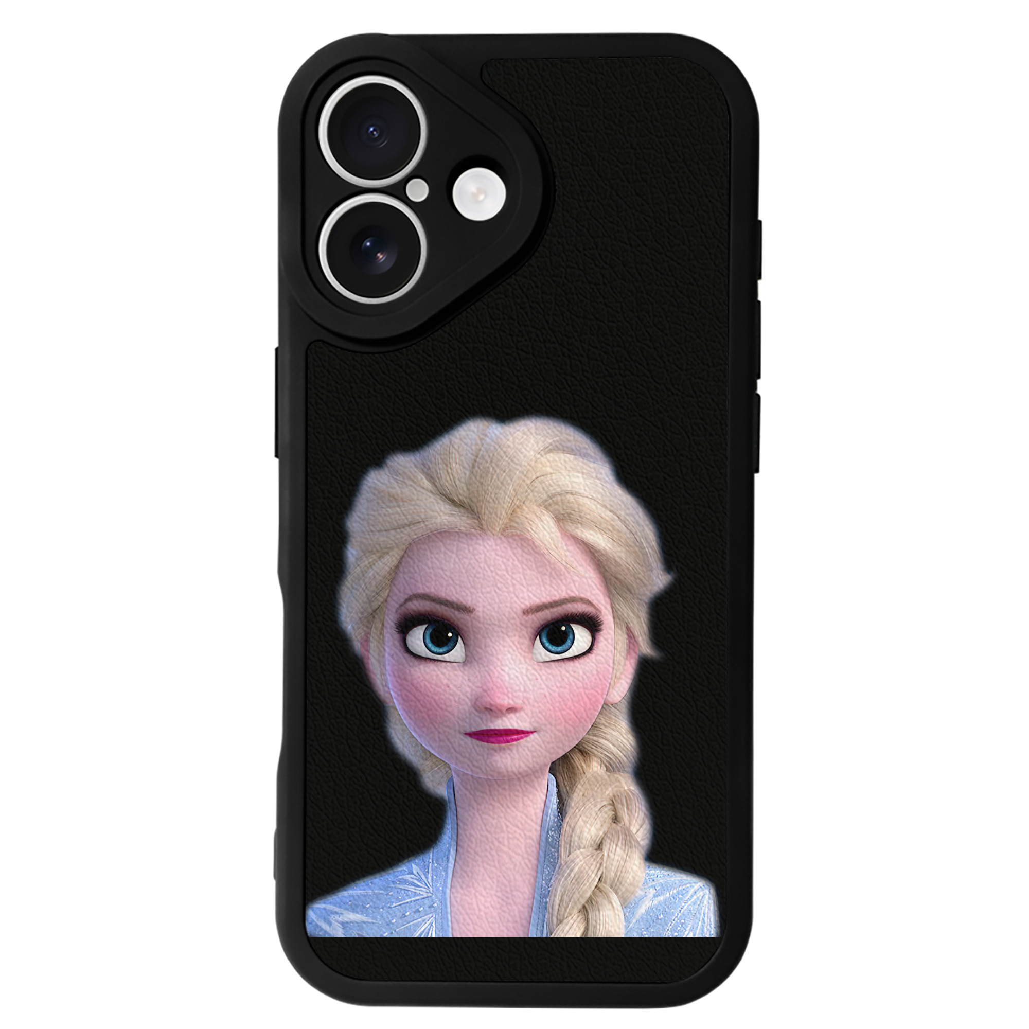 （画像用） アナと雪の女王 アンナ エルサ Frozen Anna Elsa 【iPhone 16シリーズ対応】シリコンスマホケース（レザー調） 材質：シリコン